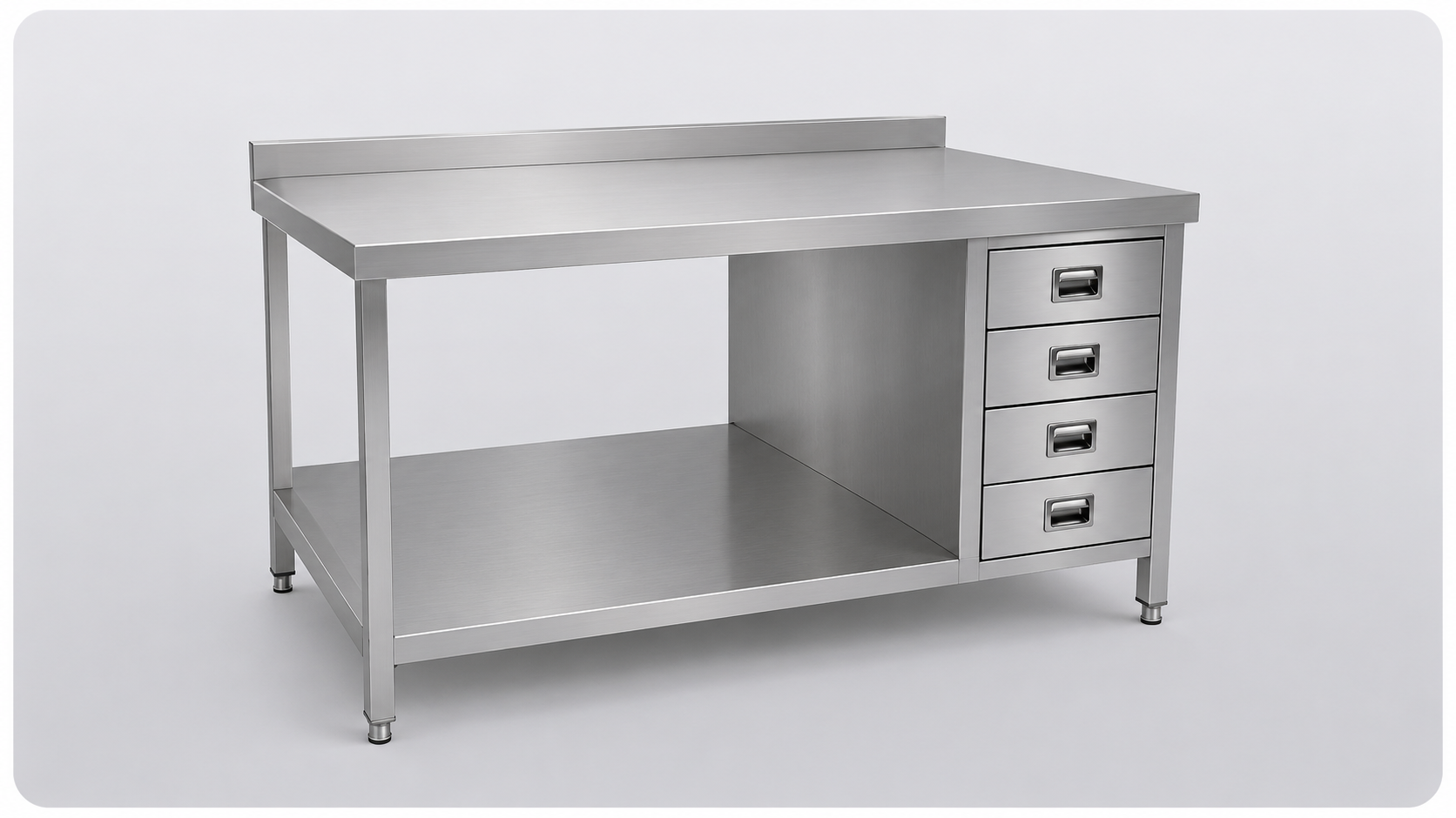 Stainless steel furniture and counters