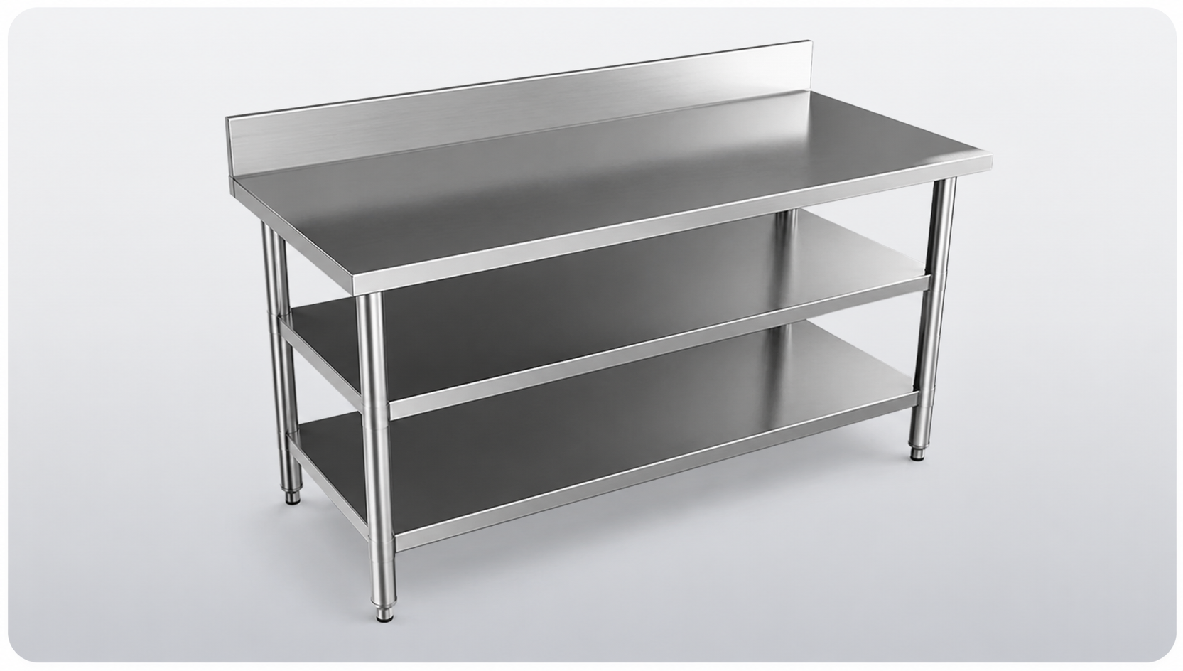Stainless steel working tables
